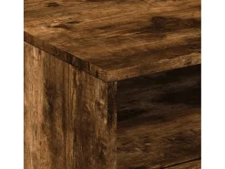 Mesa De Centro*vidaxl Mesa de centro com luzes LED 50x49x40 cm carvalho fumado Natural claro