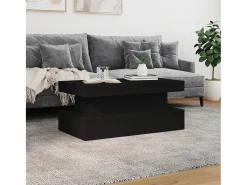 Mesa De Centro| Mesa de centro com luzes LED 90x50x40 cm PT618689 Preto