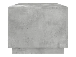 vidaxl Mesa de centro com luzes LED 90x50x40 cm cimento^ Mesa De Centro