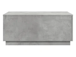 vidaxl Mesa de centro com luzes LED 90x50x40 cm cimento^ Mesa De Centro