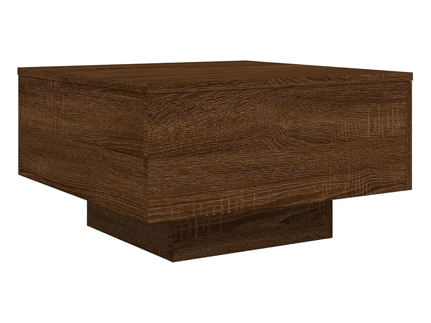 Mesa de centro com luzes LED 55x55x31 cm carvalho PT957507^ Mesa De Centro