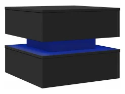 Mesa de centro com luzes LED 50x50x40 cm PT173710^ Mesa De Centro