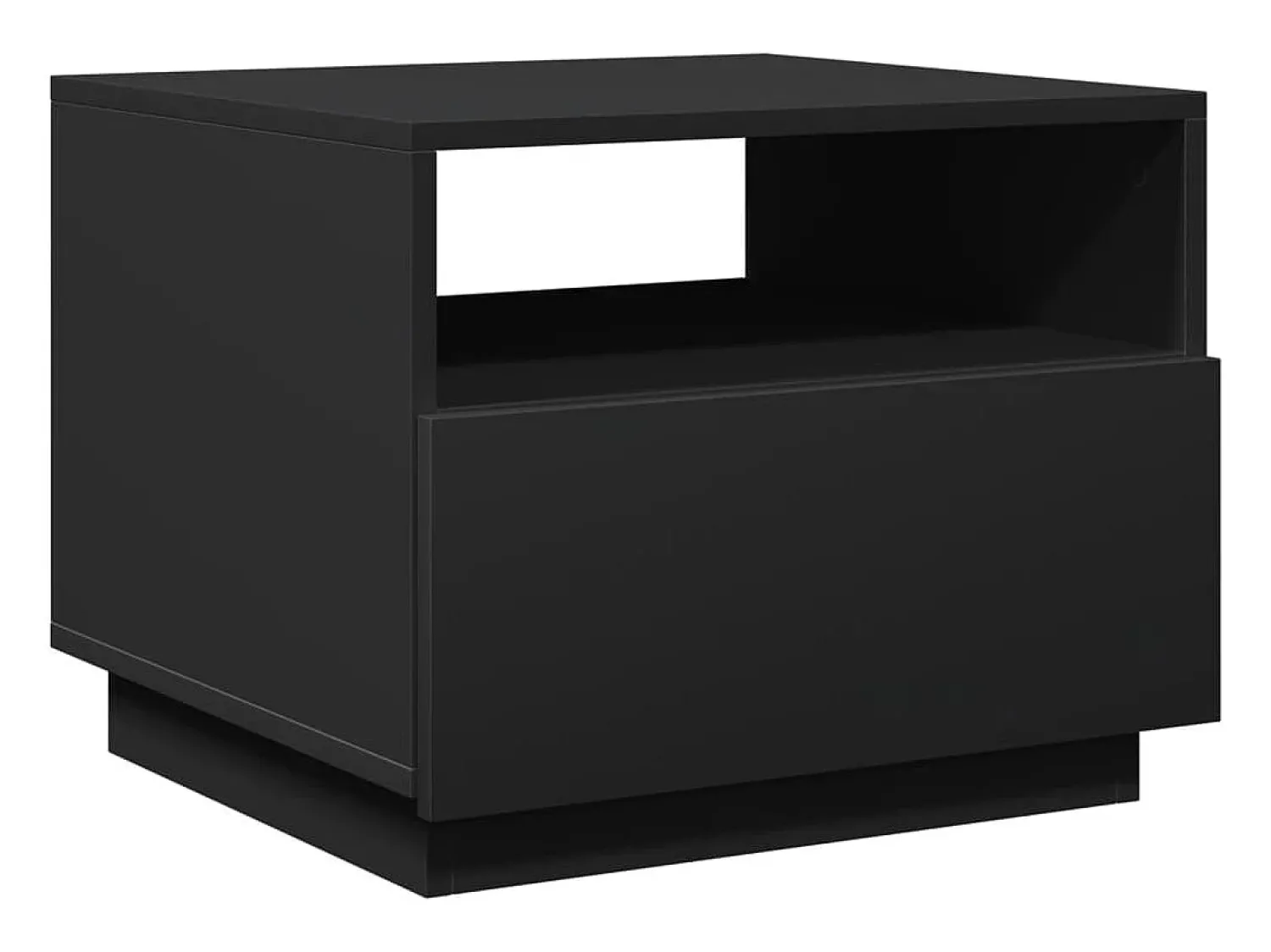 Mesa De Centro| Mesa de centro com luzes LED 50x49x40 cm PT900529 Preto