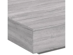 vidaxl Mesa de centro com luzes LED 100x100x31 cm sonoma Cinzento