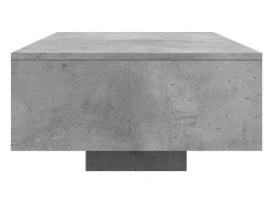 Mesa De Centro|vidaxl Mesa de centro com luzes LED 85x55x31 cm cinzento cimento Cinzento claro