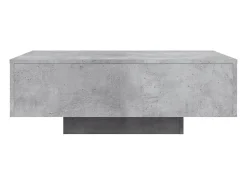 Mesa De Centro|vidaxl Mesa de centro com luzes LED 85x55x31 cm cinzento cimento Cinzento claro