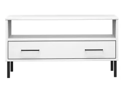 Mesa de centro com pernas de metal madeira maciça OSLO PT920862^ Mesa De Centro