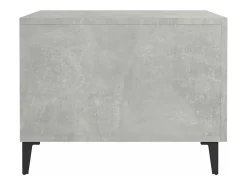 Best vidaxl Mesa de centro com pernas de metal 50x50x40 cm -cimento Cinzento