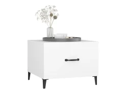 Online Mesa de centro com pernas de metal 50x50x40 cm PT186949 Branco