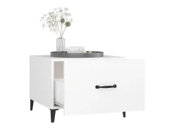 Online Mesa de centro com pernas de metal 50x50x40 cm PT186949 Branco