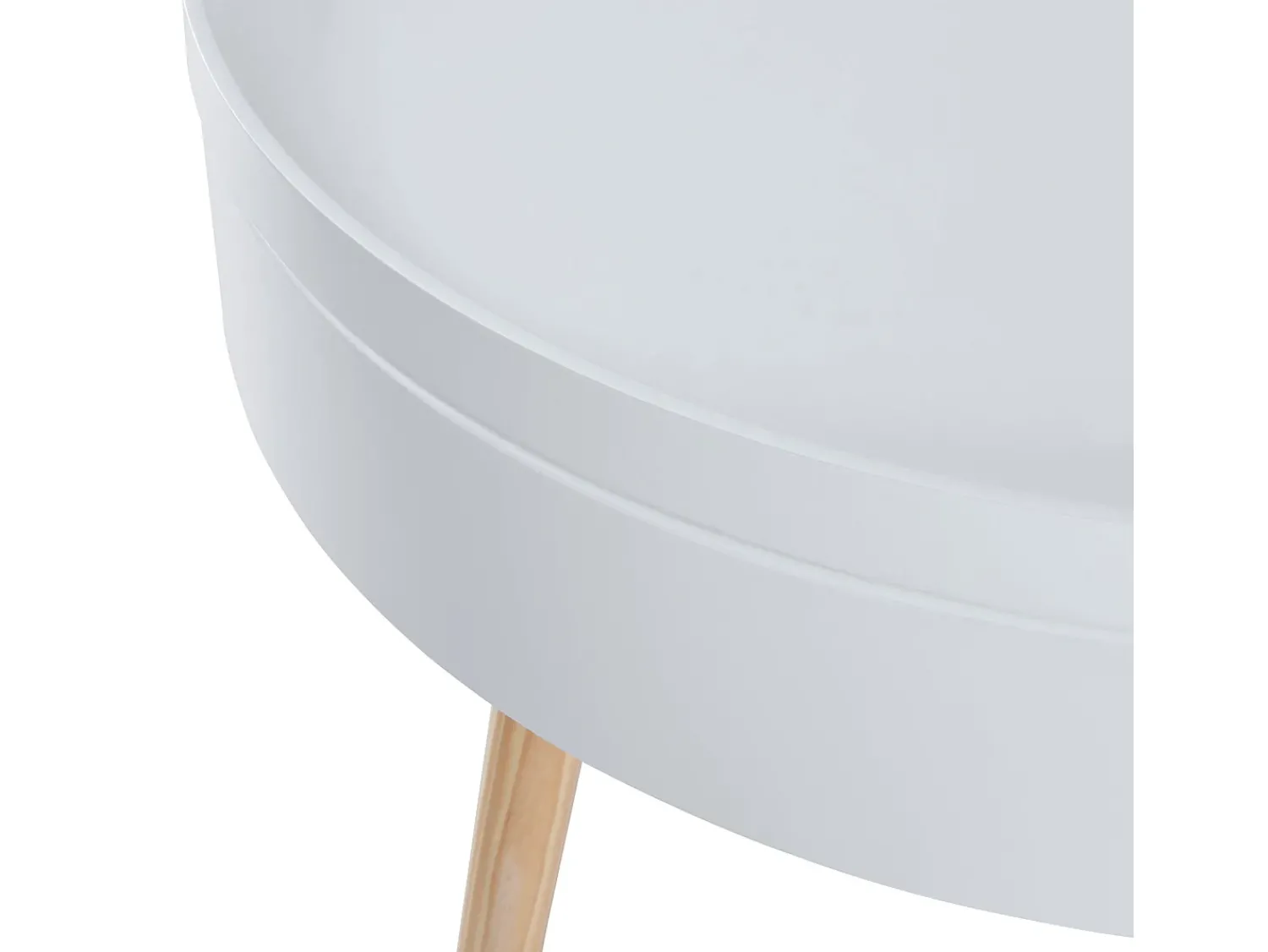Mesa De Apoio*Helloshop26 Mesa de centro com tampo removível 45 x 60 cm branca 03_0008427 Branco