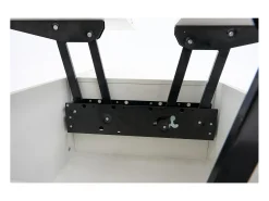 Mesa De Centro| Mesa de centro com tampo duplo elevável - Mesa de centro com 2 portas - Arrumação oculta - Branca Branco