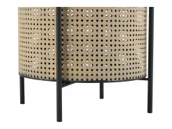 Mesa De Apoio|Helloshop26 Mesa de centro com tampo removível 40 x 35 cm areia preta 03_0008523 Preto