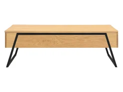 Mesa De Centro*Vente-unique Mesa de centro com tampo elevável folheado de carvalho - Natural - EBENORA Natural claro