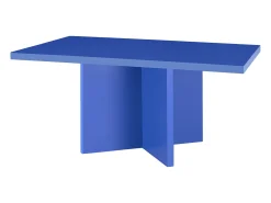 Mesa de centro com tampo laminado de 3 cm prússia 100x60 cm^ Mesa De Centro
