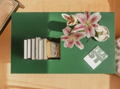 Mesa de centro com tampo laminado de 3 cm cedar 100x60 cm^ Mesa De Centro