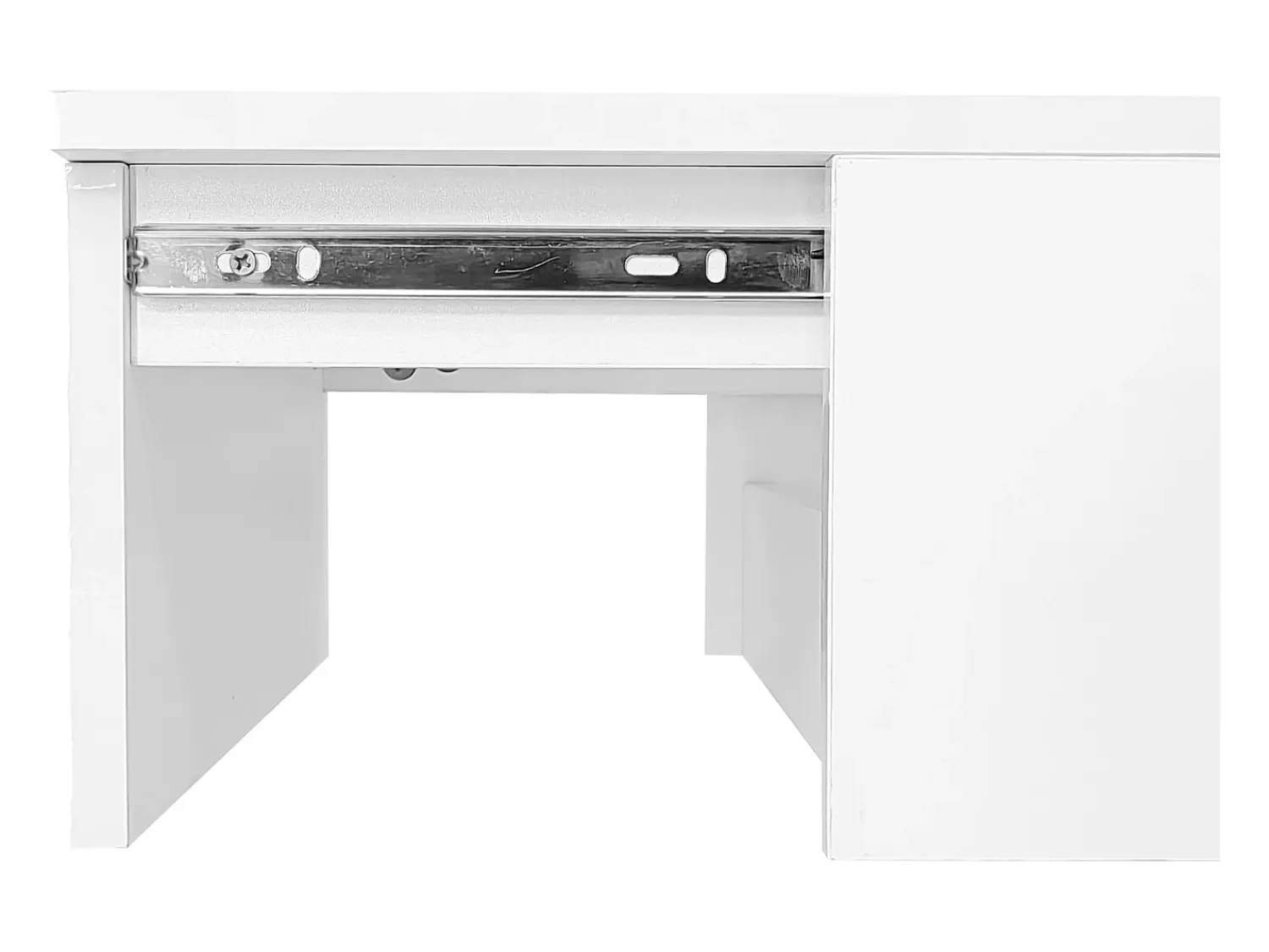 Mesa De Centro|Hauss Spole Mesa de centro com tampo elevatório, acabamento brilhante, iluminação LED e espaço de arrumação - Branco