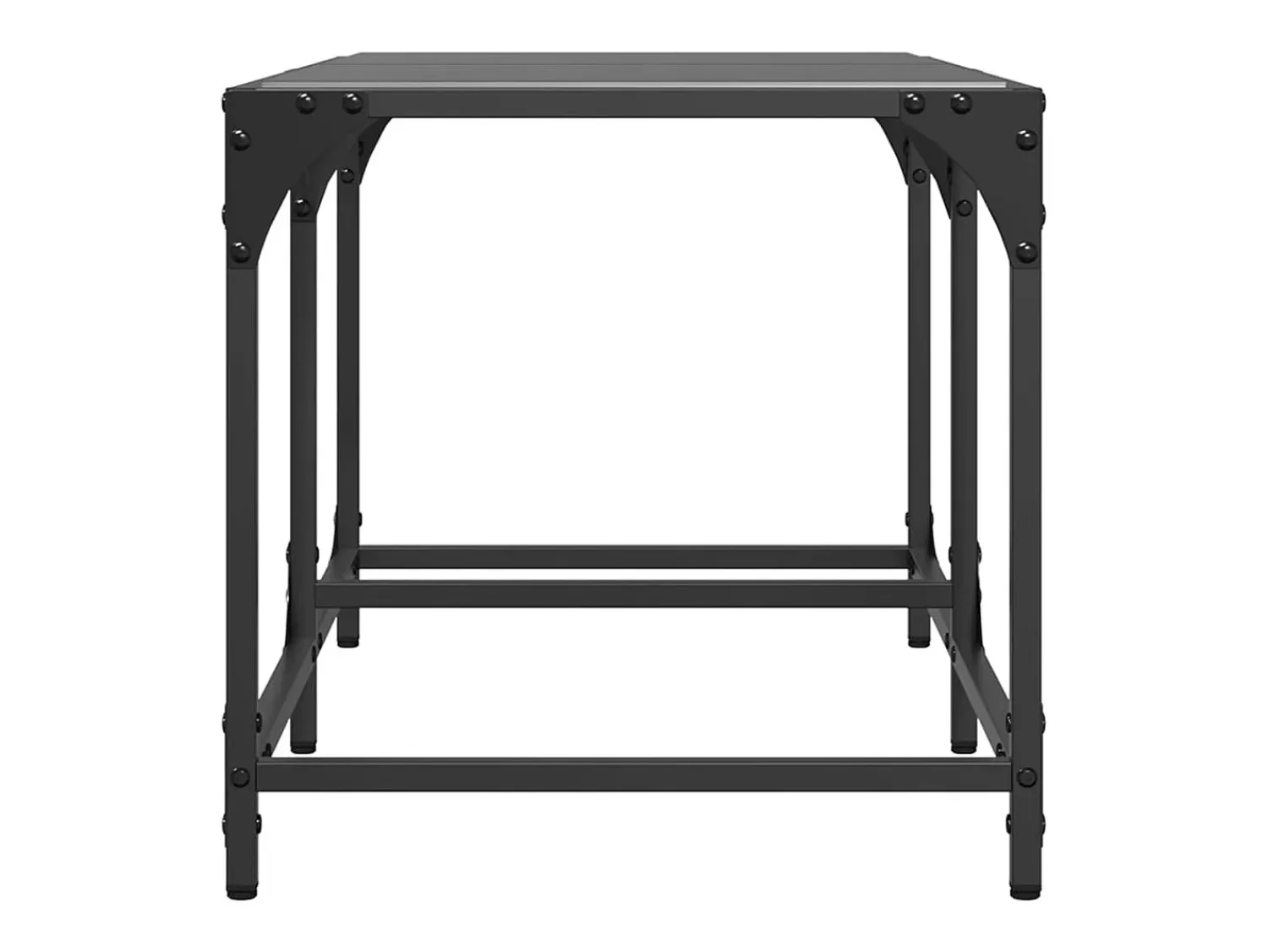 vidaxl Mesa de centro com topo em vidro 78,5x40x40 cm aço^ Mesa De Centro
