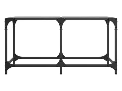 vidaxl Mesa de centro com topo em vidro 78,5x40x40 cm aço^ Mesa De Centro