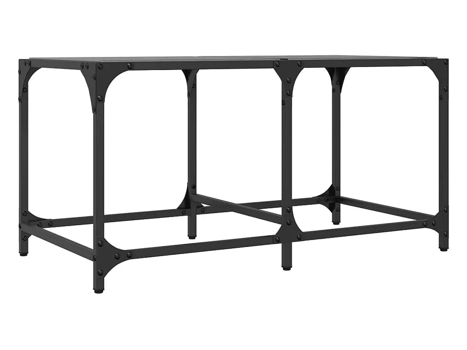 vidaxl Mesa de centro com topo em vidro 78,5x40x40 cm aço^ Mesa De Centro