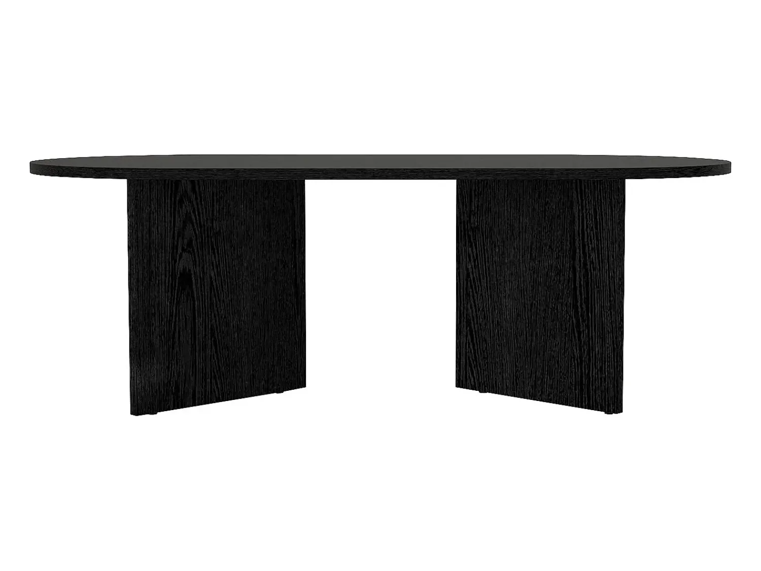 Best Vente-unique Mesa de centro contemporânea de cor preta - TOPANIA Preto