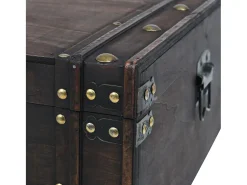 Mesa De Centro|vidaxl Mesa de centro contraplacado estilo vintage 120x55x35 cm Castanho