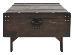 Mesa De Centro|vidaxl Mesa de centro contraplacado estilo vintage 120x55x35 cm Castanho