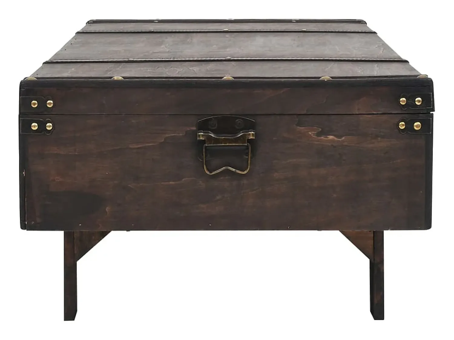 Mesa De Centro|vidaxl Mesa de centro contraplacado estilo vintage 120x55x35 cm Castanho