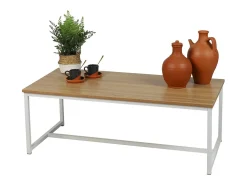 Mesa De Centro*Meublorama Mesa de centro cor carvalho claro estilo clássico dimensões 100x50x36cm. Castanho