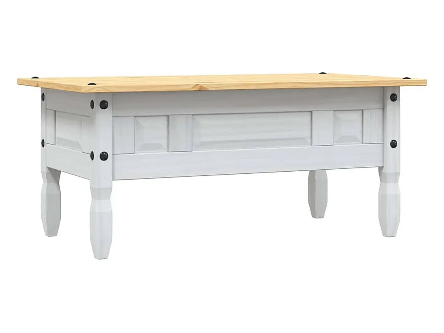 Mesa De Centro*vidaxl Mesa de centro Corona pinho mexicano 100x55x44 cm Branco