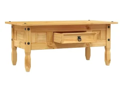 Online Mesa de centro Corona Range em pinho mexicano 100x55x44 cm PT642504 Castanho