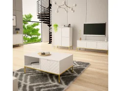 Mesa De Centro*Petits-Meubles Mesa de centro Daria 69cm Branco