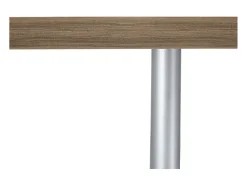 Mesa De Centro*Dmora Mesa de centro Dcalligari, Mesa de estar, Armário de armazenamento baixo, Mesa de café, 55x55h41 cm, Bordo Castanho