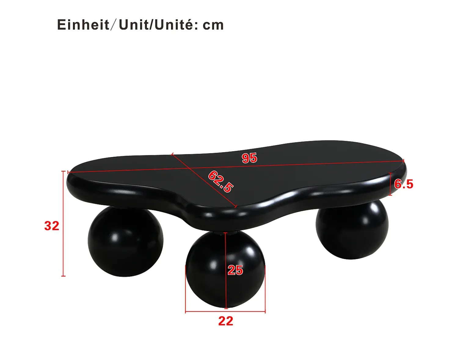 Mesa De Centro* Mesa de centro de design em formato de nuvem com iluminação LED, formato original, tampo iluminado em estilo nuvem, e branco. Preto