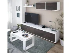 Mesa De Centro|Calicosy Mesa de centro de design com tampo elevatório L102 cm - Ciara, ideal para espaços pequenos Branco