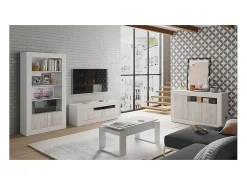 Mesa De Centro|Calicosy Mesa de centro de design com tampo elevatório L102 cm - Ciara, ideal para espaços pequenos Branco