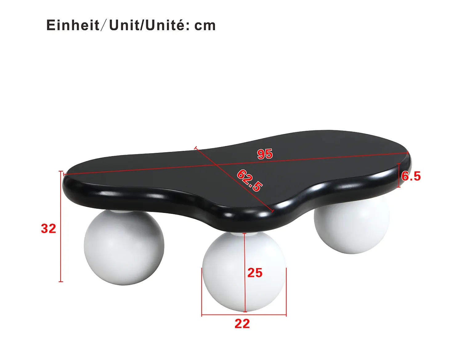 Mesa de centro de design em formato de nuvem com iluminação LED, formato original, tampo iluminado em estilo nuvem, e branco.^ Mesa De Centro