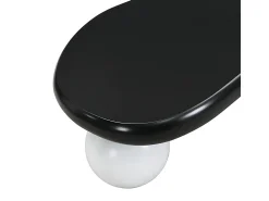 Mesa de centro de design em formato de nuvem com iluminação LED, formato original, tampo iluminado em estilo nuvem, e branco.^ Mesa De Centro