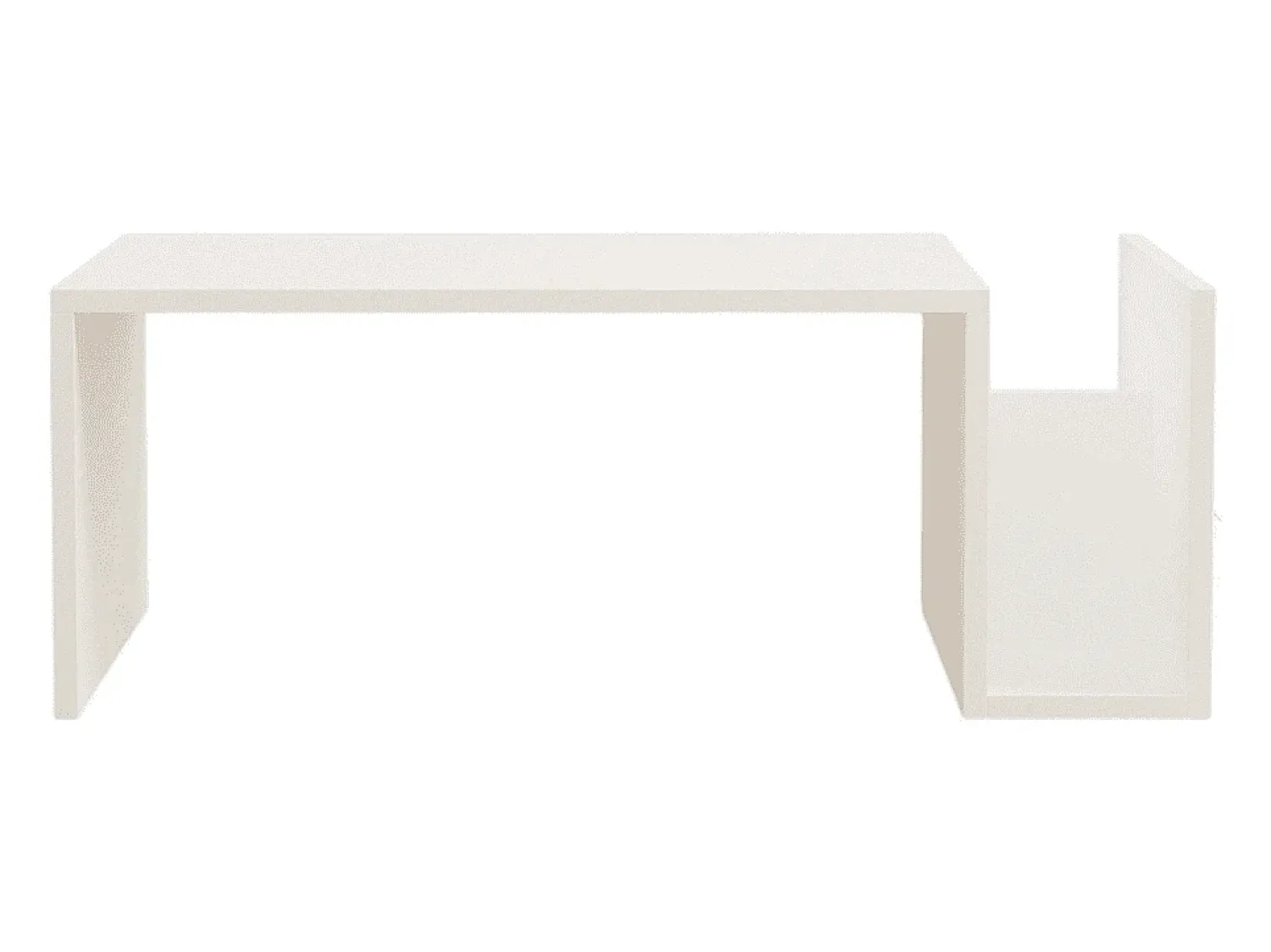 Mesa De Centro|Calicosy Mesa de centro de madeira "Memo" - 50 x 86 x 32 cm - Branco