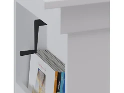 Mesa De Centro|VCM Mesa de centro de madeira simples | Dimensões aprox. A. 52 x L. 115 x P. 58 cm | Mesa para sala de estar - Kobila altura ajustável extensível Branco