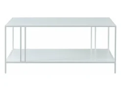 Mesa De Centro|Helloshop26 Mesa de centro de metal 47 x 110 x 55 cm branca 03_0008454 Branco