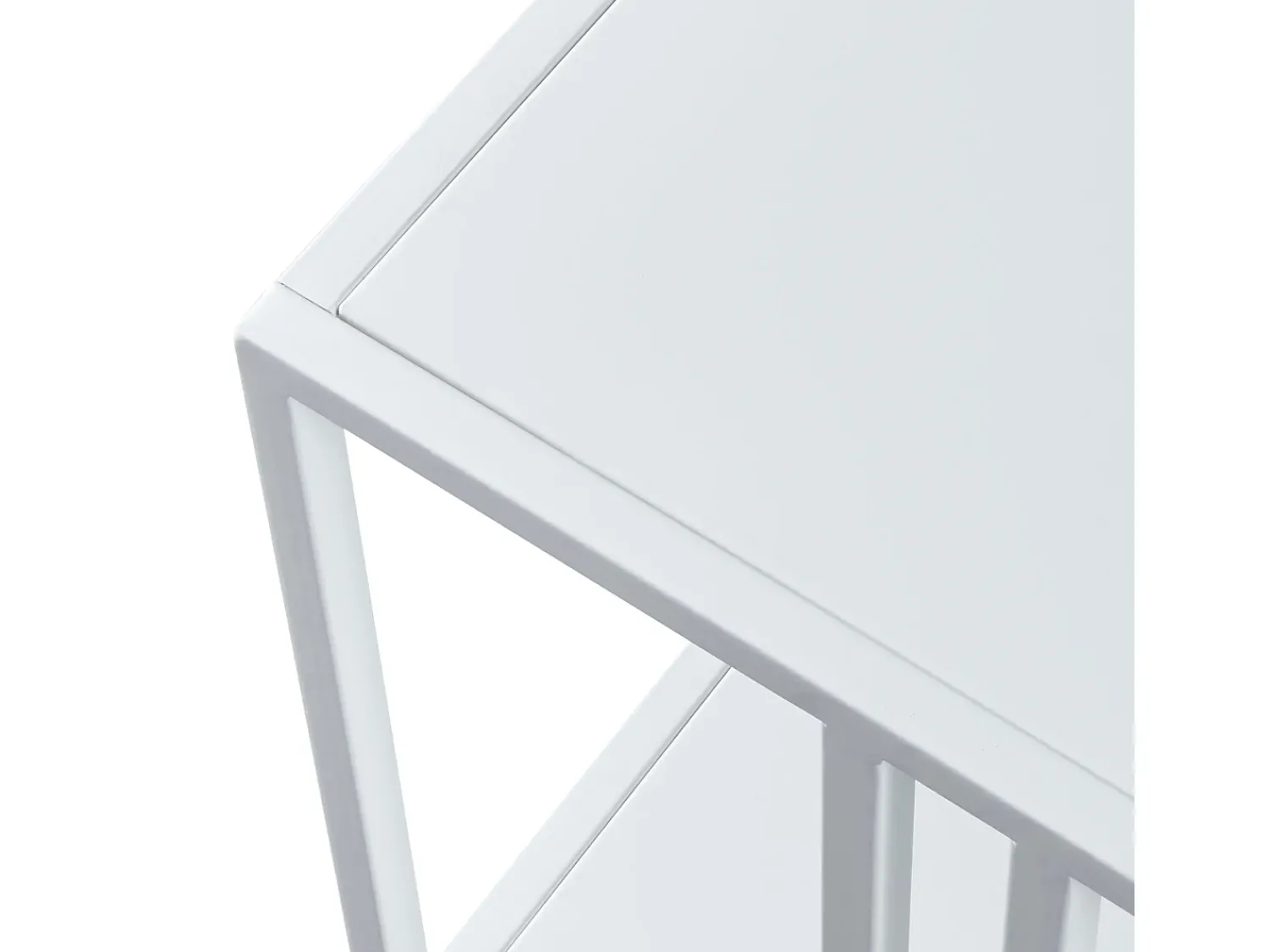 Mesa De Centro|Helloshop26 Mesa de centro de metal 47 x 110 x 55 cm branca 03_0008454 Branco