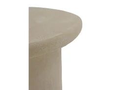 Discount Mesa de centro de poliresina em cimento cor de areia Bege