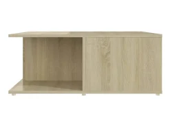 Mesa De Centro| Mesa de centro derivados de madeira e carvalho sonoma PT677546 Branco