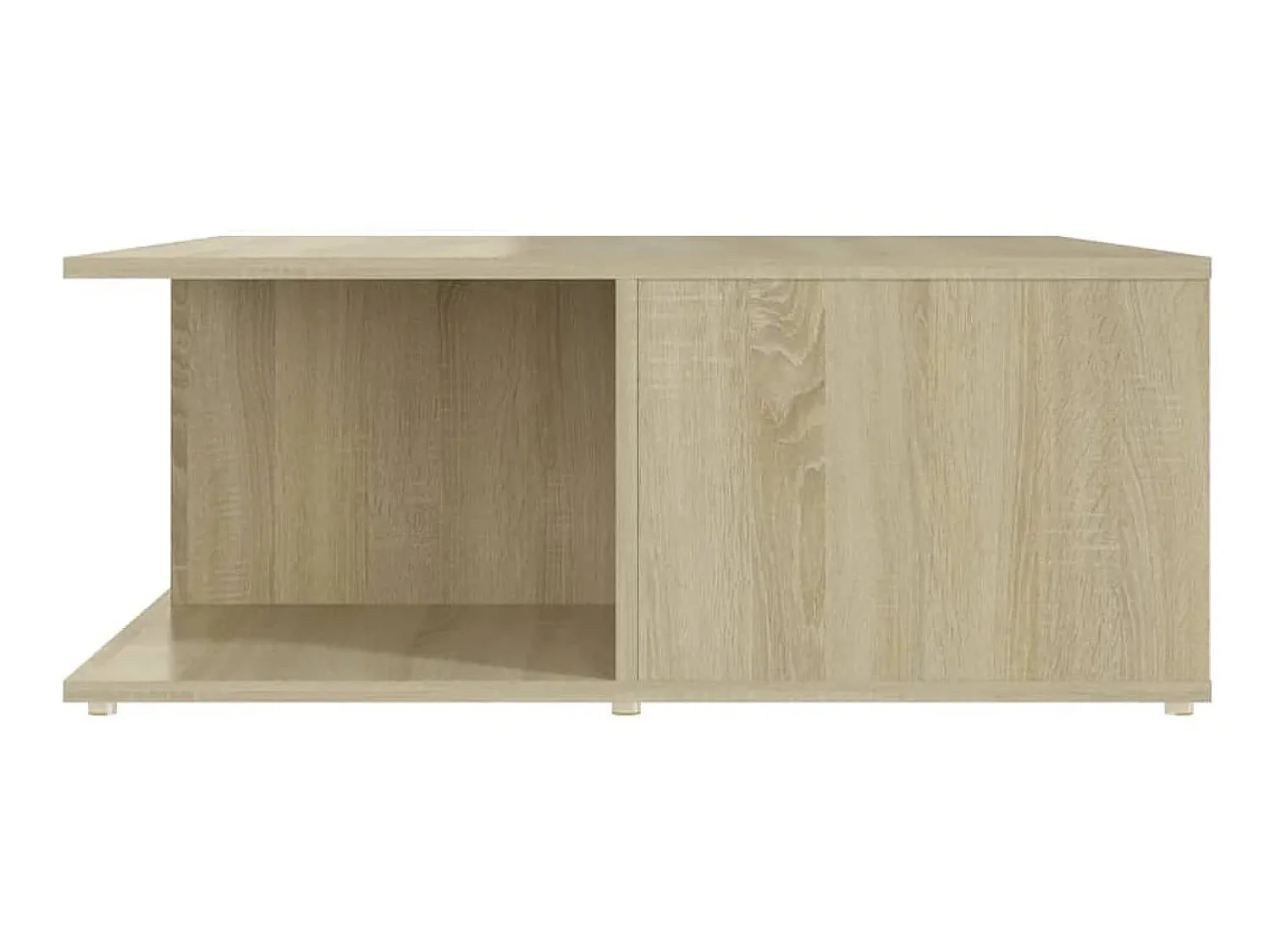 Mesa De Centro| Mesa de centro derivados de madeira e carvalho sonoma PT677546 Branco