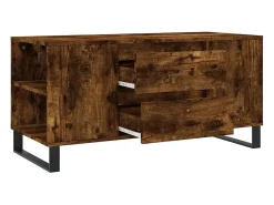 Mesa De Centro*vidaxl Mesa de centro derivados de madeira carvalho fumado Castanho