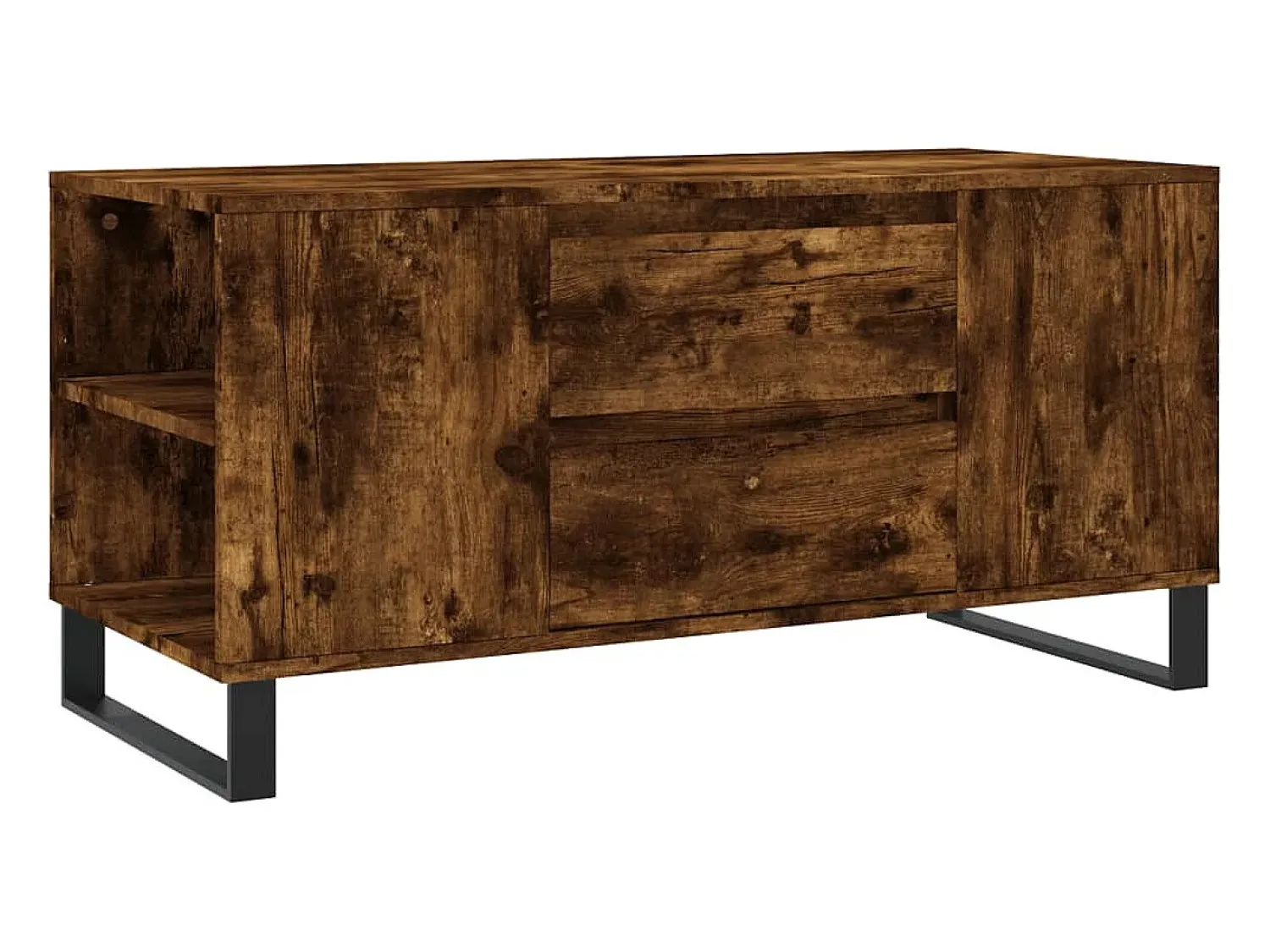 Mesa De Centro*vidaxl Mesa de centro derivados de madeira carvalho fumado Castanho