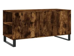 Mesa De Centro*vidaxl Mesa de centro derivados de madeira carvalho fumado Castanho