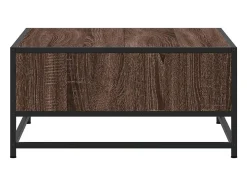 Mesa De Centro*vidaxl Mesa de centro derivados de madeira e metal carvalho castanho Natural claro
