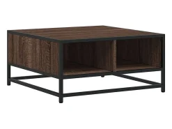 Mesa De Centro*vidaxl Mesa de centro derivados de madeira e metal carvalho castanho Natural claro